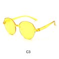 thumbnail image 1 of Gafas de sol de una sola pieza para mujer, gafas de sol de Color gelatina combinadas con PC Irregular sin marco con personalidad, gafas de plástico ZefeiWu  9024715084729, 1 of 1