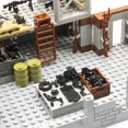 thumbnail image 4 of Conjunto de ladrillos para construir una base militar con torre de defensa, más de 500 piezas, 4 of 6