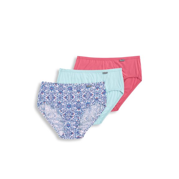 Jockey Womens Elance Hipster 3 Pack Underwear Hipsters 100% cotton