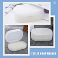 thumbnail image 2 of ROMANSENTIAL Transparent Travel Soap Case Lid for Bar Soap with Sponge Box for Bathroom and Kitchen Use, 2 of 8