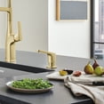thumbnail image 2 of Rivana Soap Dispenser, Satin Gold, 2 of 4