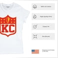 thumbnail image 6 of Kansas Shield T-Shirt Champions Game Day Fantasy Football K.C. Fan Women's Tee, 6 of 7