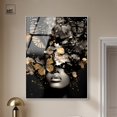 thumbnail image 3 of Butterfly Golden Goddess Framed High-Gloss Acrylic Glass Wall Art Fashion Glam by Art Remedy, Silver Frame, 36 x 45, 3 of 7