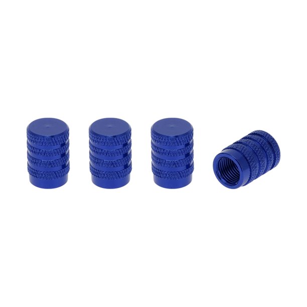 Tapones de Válvula de Neumático 7x17mm para Coche Camión Motocicleta Bicicleta Cubiertas de Válvula de Neumático Aleación de Aluminio Azul Estiloso