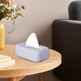 thumbnail image 4 of Usloyux Under $5 Fashion Plastic Tissue Box Cover,Tissue Box Holder,Plastic Tissue Box Cover with Storage Large Capacity,4.72×7.87×2.95 Inch Tissue Holder Dispenser for Bathroom Kitchen Home, 4 of 7