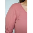 thumbnail image 4 of Vestido acanalado Roman Fashion /Tallas Extras, 4303 (Rosa) rosa 42 Roman Fashion V-GR-4303-ROSA, 4 of 6