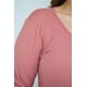 thumbnail image 4 of Vestido acanalado Roman Fashion Talla Extra 4303 Rosa, 4 of 6