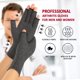 thumbnail image 5 of 2 pares de guantes de compresión para artritis para mujeres y hombres, alivio del dolor del túnel carpiano, guantes sin dedos para escribir y trabajo diario, 5 of 5