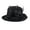 Black, variant on Yigetop Fuzzy Bucket Hats for Woman Women's Autumn and Winter Flowers Round Top Casual Fisherman's Basin Cap Small Bowler Hat Tea Party Hats for Women Black A
