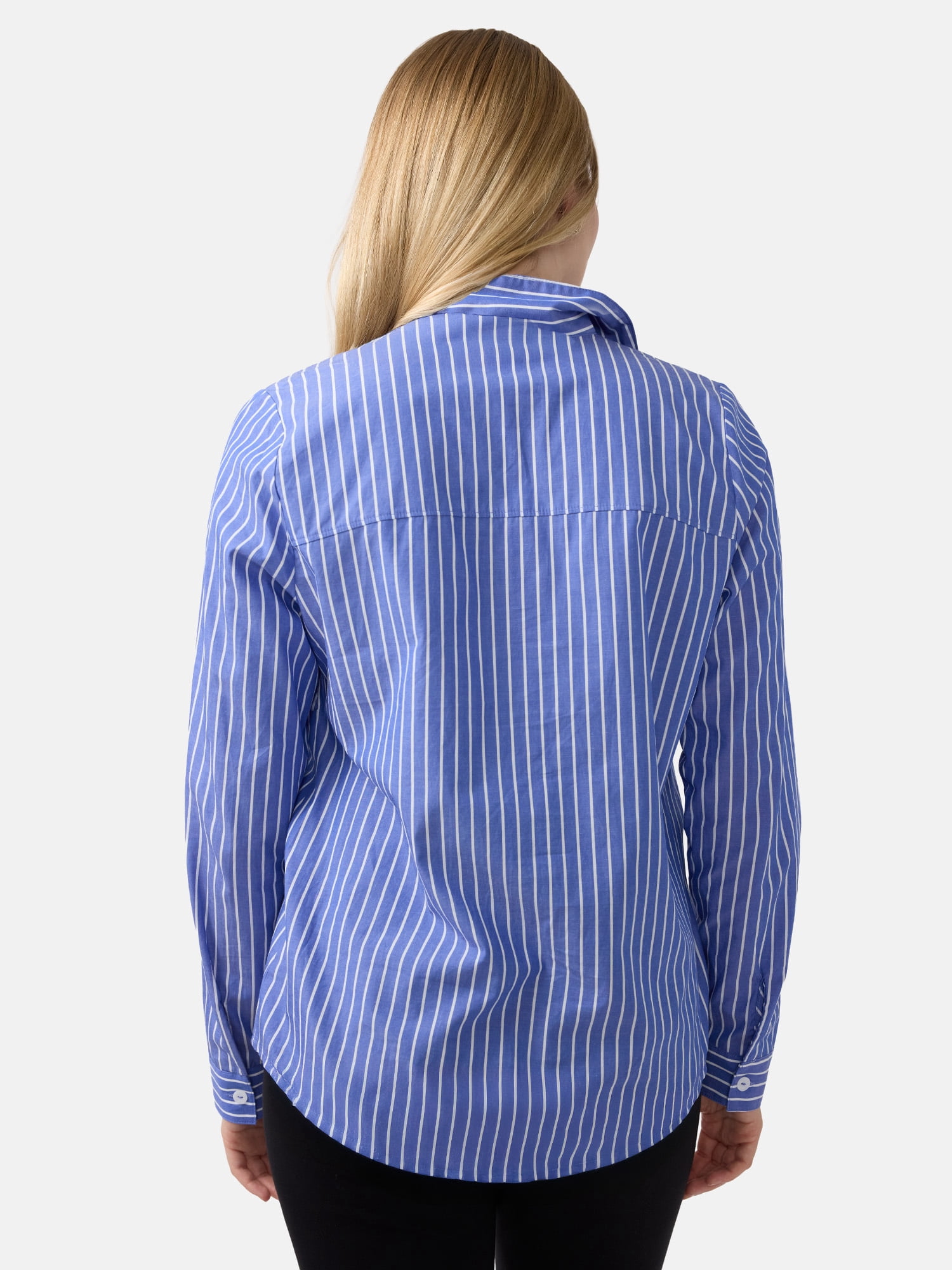 Ingrid & Isabel For Every Belly Women’s Maternity Tie Front Cotton Shirt, Sizes S-XXL