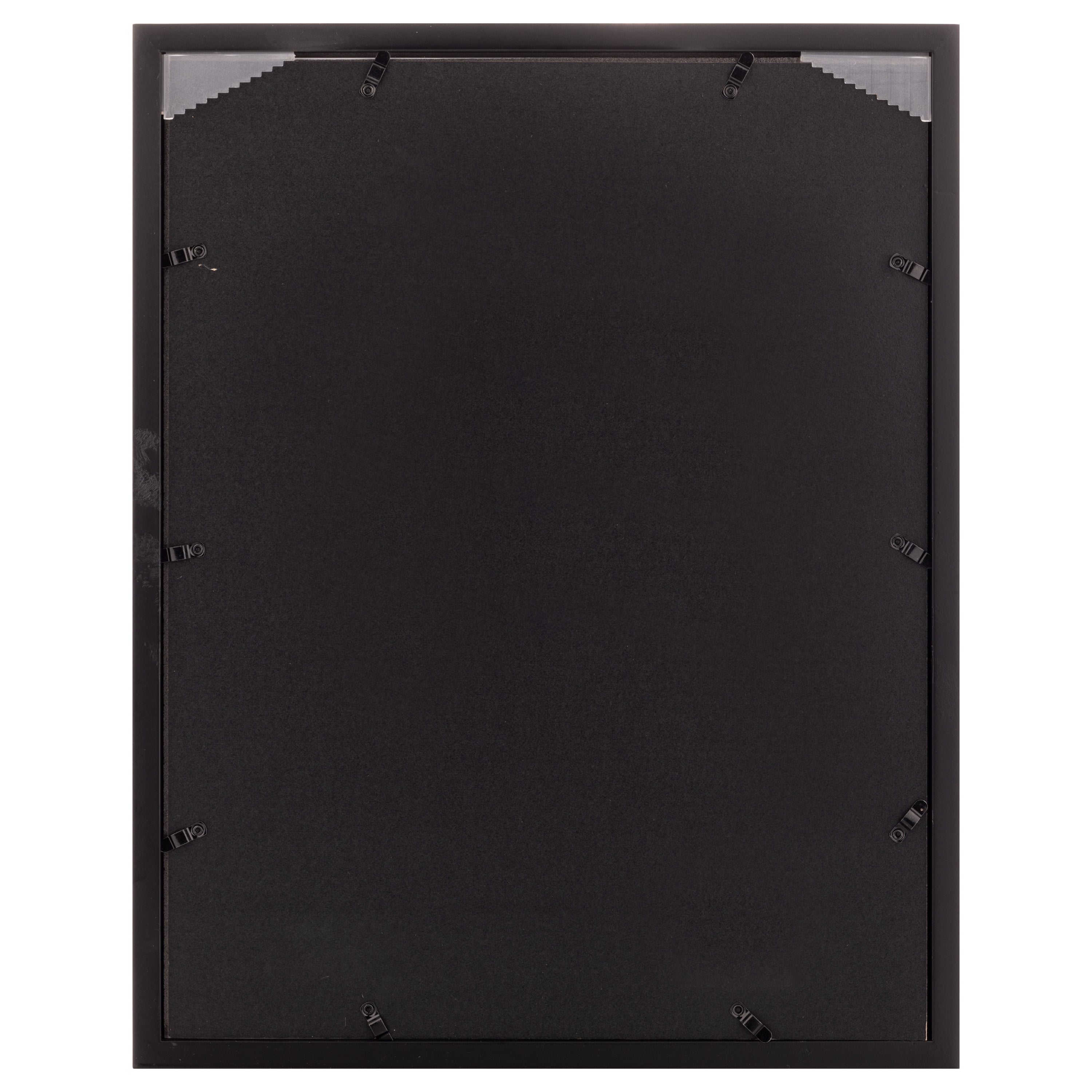 Gallery Solutions - Size 14"x18" Double Airfloat Mat Picture Frame - Sleek Black/White Design for Wall Mounting
