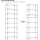 thumbnail image 5 of M MZG Unidad de Almacenamiento Ajustable de Metal de 8 Niveles, Organizador de Estante de Pie Resistente para Cocina, Despensa, Cuarto de Lavado, Garaje O Sótano, Capacidad de 2000 lbs, 23.6 W x 13.8, 5 of 8