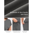 thumbnail image 6 of SHOWMALL Women's Plus Size Matching Sets Soft Stretchy 2 Piece Outfit Short Sleeve Pullover & Loose Pants with Pockets - Gray 5X, 6 of 11