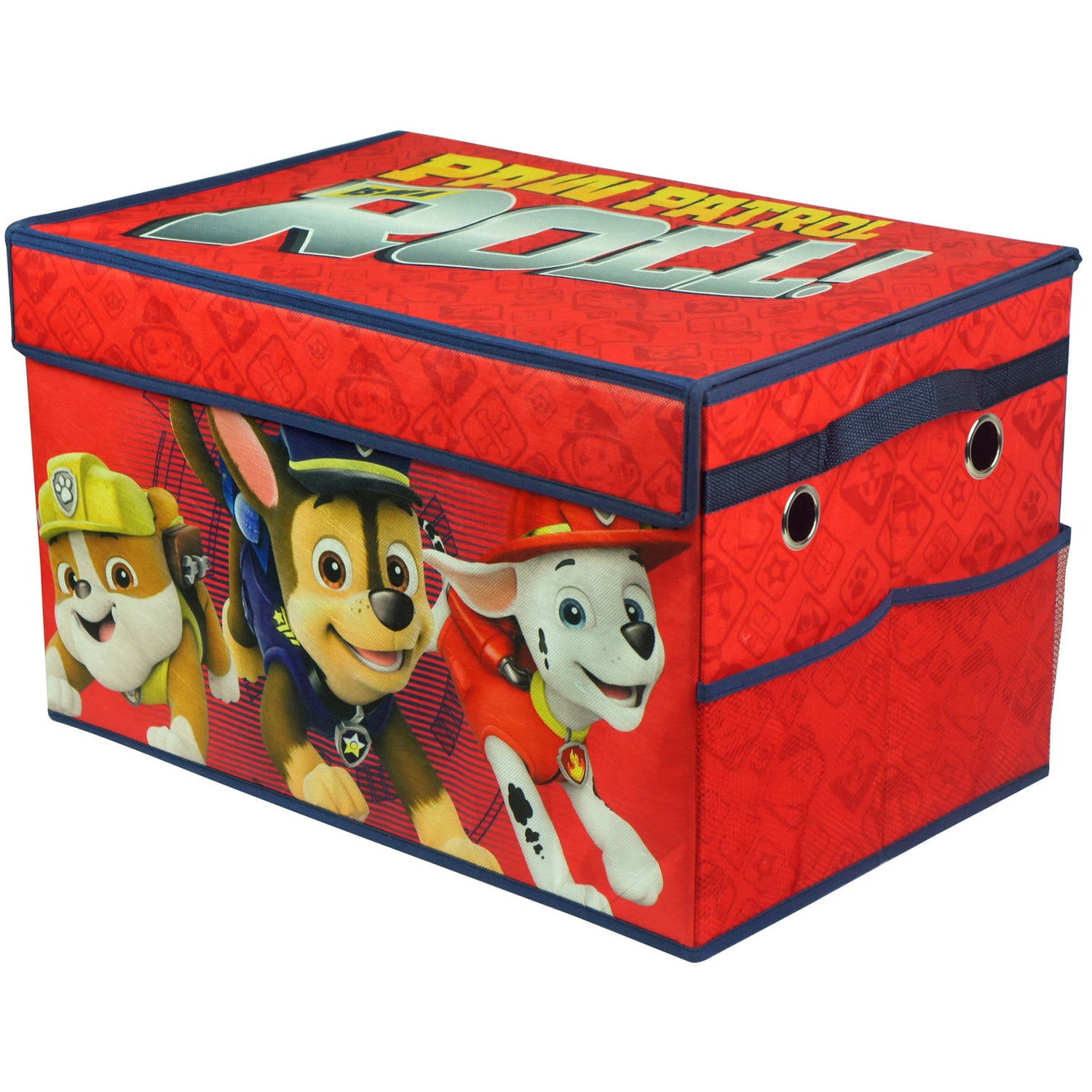 Nick Jr PAW Patrol Collapsible Fabric Toy Box Storage Chest Kids play bed room 
