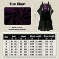 thumbnail image 5 of MYATED Women's Medieval Dress with Trumpet Sleeves,Renaissance Vintage Dress,Traditional Irish Dress,Gothic Costume Dress for Halloween Cosplay,Carnival Party,Purple,3XL, 5 of 8