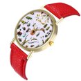 thumbnail image 4 of Fashionable Insects Pattern Quartz Watch Unisex Casual Wristwatch Gift (Red), 4 of 9
