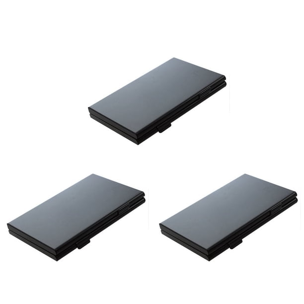 3X Caja de Transmision Caja de Almacenamiento de Tarjeta de Memoria Alu Proteccion. para SD TF Flash para Negro 6SD