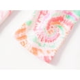 thumbnail image 4 of Beezizac Big Girls Tie Dye Red & Orange Swirl Pajamas Soft Fall/Winter Outfit Jammies Kid Size 12, 4 of 7