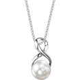 thumbnail image 1 of Collar con colgante de perlas de agua dulce brillar perlas cultivadas blancas, 1 of 5