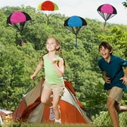 10Pcs Fly Toys Hand Throwing Parachutes Army Man Toss up Outdoor Toys for Kids (Five Color)