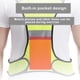 thumbnail image 3 of Sonducket Chaleco reflectante de alta visibilidad, tela de seguridad para correr, advertencia fluorescente con chaqueta con cremallera, suministros para Ciclismo Naranja Sonducket OD028646-02, 3 of 6