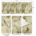 thumbnail image 4 of Bee Flower Curtain Valances for Window, Farmhouse Window Valance Curtains Rod Pocket Short Curtains for Kitchen Bedroom Living Room Bohemian Daisy Botanical 54"x18", 4 of 6