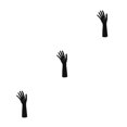 thumbnail image 3 of Wweixi Chic Chain Hand Model Shop Display Holder for Stunning Jewelry Showcase Black 25.5cm 3Set, 3 of 6