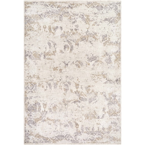 BoutiqueRugs Brigit Abstract Medium Pile Area Area Rug - Charcoal, Cream, Ivory - 10' x 13'11"