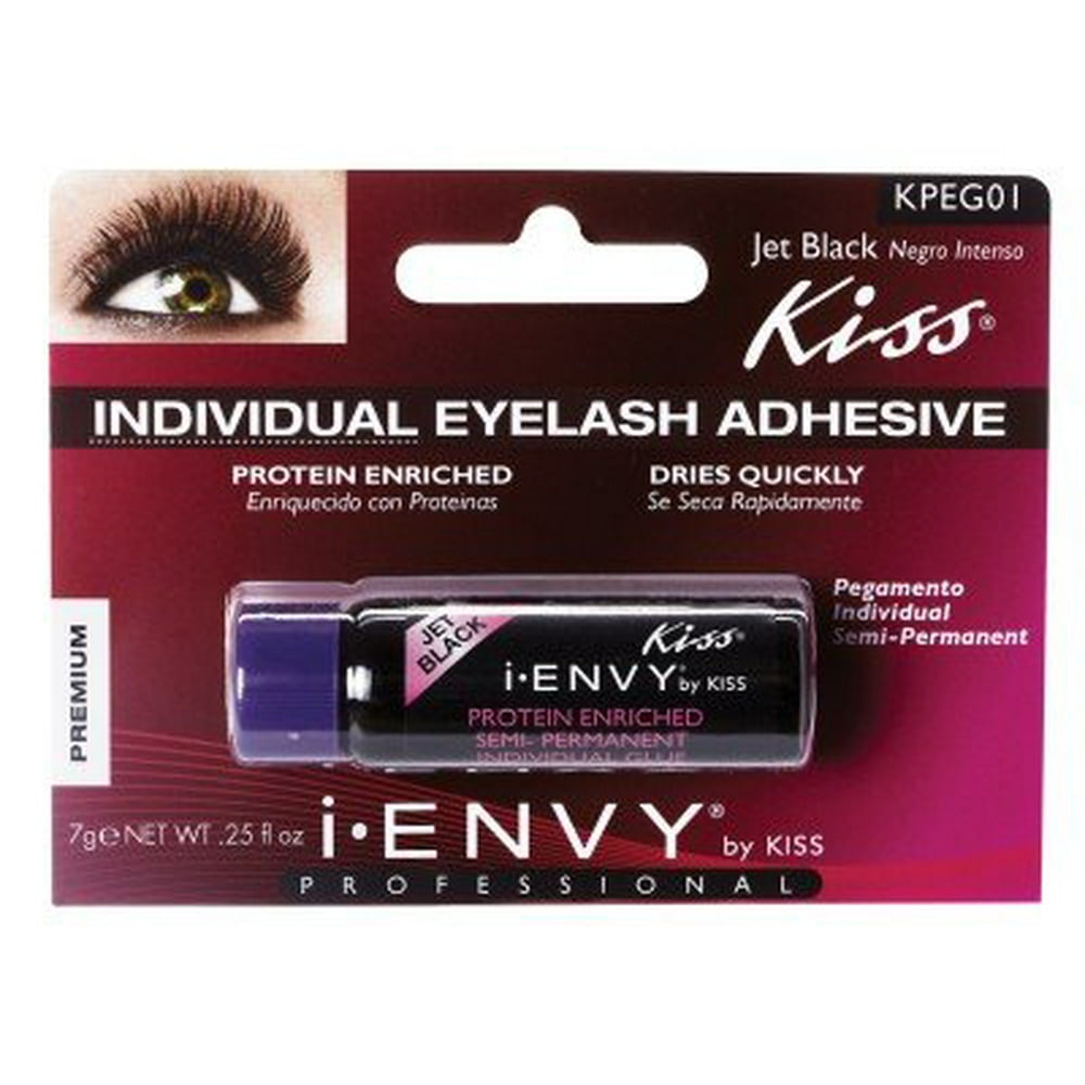 Kiss I Envy Individual Eyelash Adhesive Jet Black 01