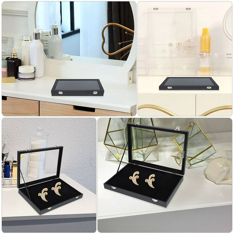 Pin Display Case Frame Brooch Medal Badge Storage Box Desktop Tray  Organizer Jewelry Display Container Gifts