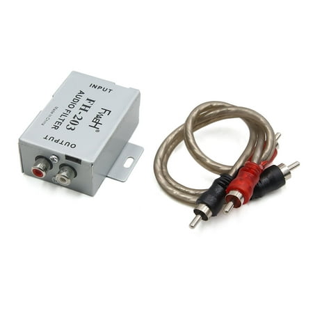 3.5mm RCA Audio Stereo Noise Filter Ground Loop Isolator  for (Best Ground Loop Isolator Car Audio)