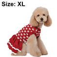 thumbnail image 2 of Suéter con forma de corazón para perro, suéteres cálidos para perros, chaleco de punto, jersey de cuello alto, abrigo para perros pequeños y medianos, color rojoXL, 2 of 5