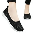 thumbnail image 3 of Sngxgn Flat Shoes Women Comfortable Slip on Women's Flats(Black,38), 3 of 7