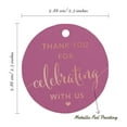 thumbnail image 6 of Inkdotpot Pack Of 100 Real Rose Gold Foil Paper Tags Thank You Celebrating With Us Bridal Shower-Baby Shower-Retirement-Wedding-Birthday Favor Hang Tags, 6 of 6