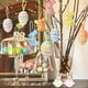 thumbnail image 1 of 12 piezas de adornos de huevo de Pascua, mini huevo de conejo con decoración colgante granular colorida para árbol de Pascua, canasta de Pascua, decoración para fiesta de primavera, 1 of 6