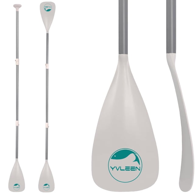 YVLEEN Planche à Pagaie SUP Paddleï14oe Stand up Paddleboard Paddles Réglable Aluminium 4 Pcs Kayak Flottant Pagaieï14oe Convertible