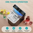 thumbnail image 5 of Countertop Ice Maker Machine, 9 Bullet Ice Cubes/6Min, 26 lbs/24H, Self-Cleaning Portable Ice Maker Machine, 2 Sizes Bullet Cubes Makers, Black, 5 of 6