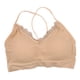 thumbnail image 3 of Sujetadores cómodos Salvador bralette con tirantes finos para mujer Almohadillas extraíbles Top Básico Escote en V, 3 of 10