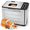 Silver, variant on LIFERECORD 2lb Bread Maker Machine, 21-in-1 Automatic Bread Maker with 360° Powerful Circulation Baking, Smart Touch Panel, 3 Loaf Sizes, 3 Crust Colors Stainless Steel, Black