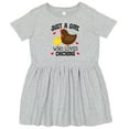 thumbnail image 3 of Inktastic Just a Girl Who Loves Chickens Girls Toddler Dress, 3 of 5