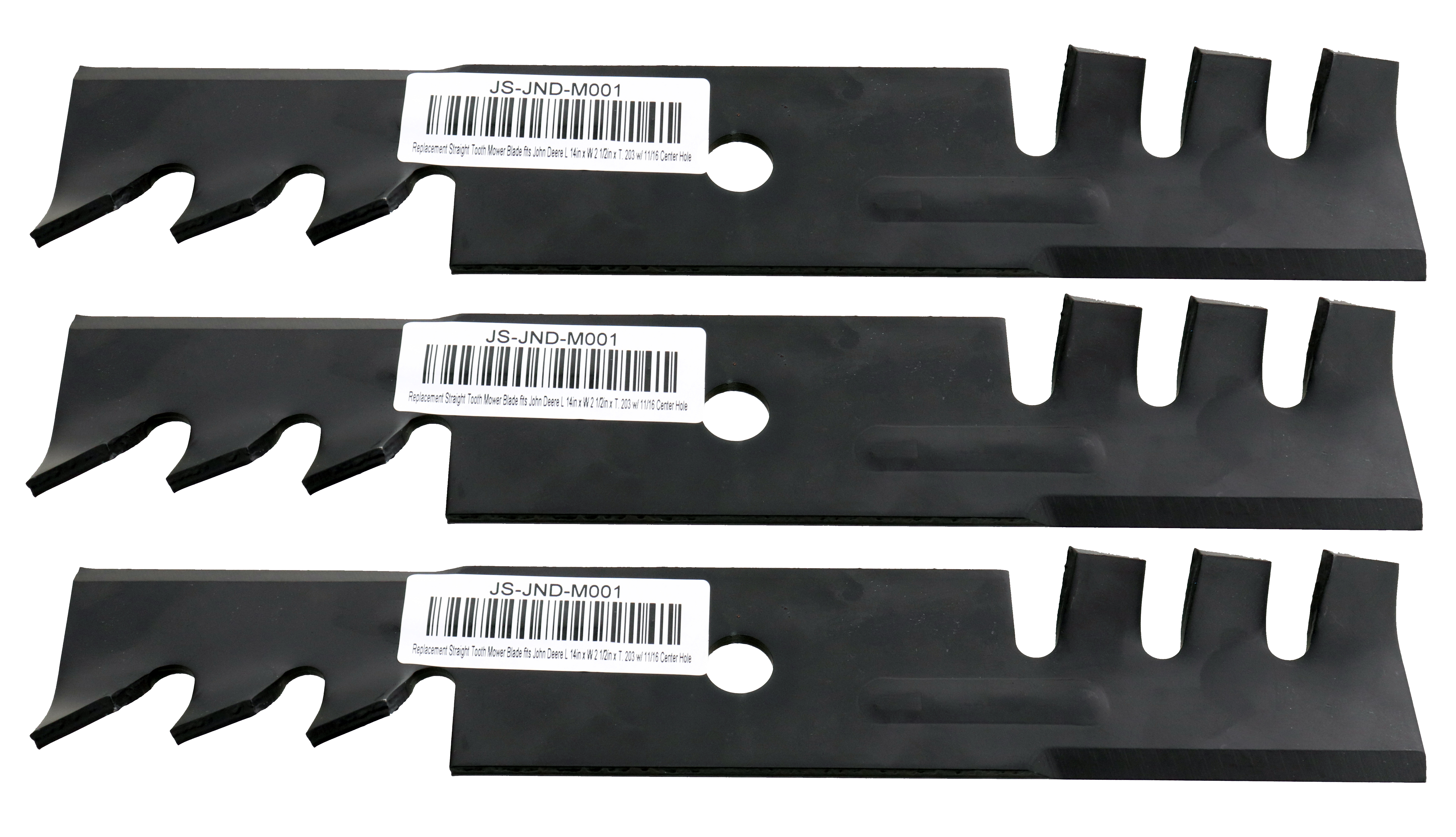 3 Toothed Gator Mulching Mower Blades fit Toro GrandStand 108408103