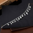 thumbnail image 5 of 925 Sterling Silver Fashion 13pcs Pendant Chain Charm Bracelet for Women for Teen Girls Lady Gift Women Fine Jewelry, 5 of 6
