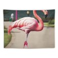thumbnail image 5 of Orinice Pink Flamingo Tapestry Wall Hanging Oil Painting Wall Tapestry Home Decoration Wall Tapestries  Multicolor 40x30inch, 5 of 6