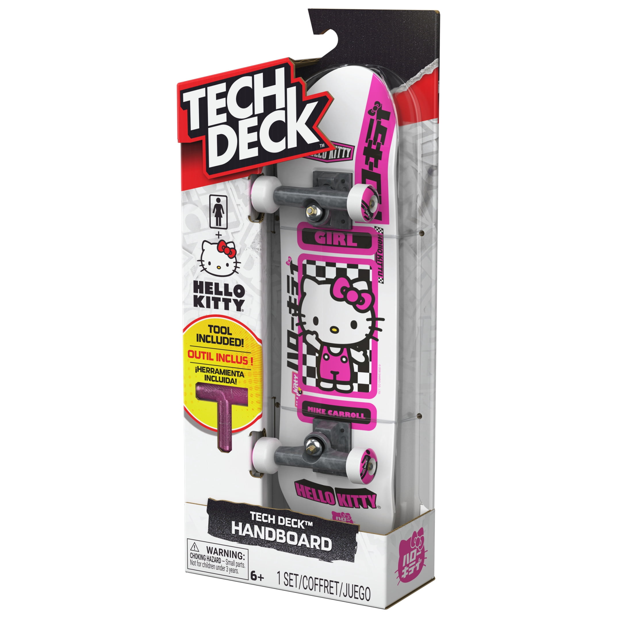 Tech Deck Hello Kitty Handboard for Kids - Authentic Mini Skateboard Toy