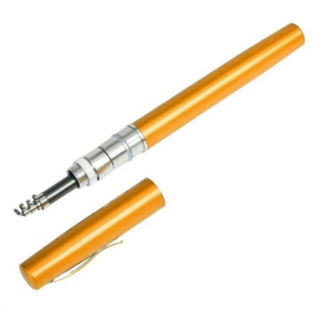 1.4M Portable Pocket Telescopic Mini Fishing Pole Pen Shape Folded Fishing Rod Without Reel Wheel