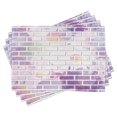 thumbnail image 1 of Ambesonne Violet Place Mats Set of 4, Vector Graffiti Brick, Standard Size, Violet and Lavender, 1 of 6