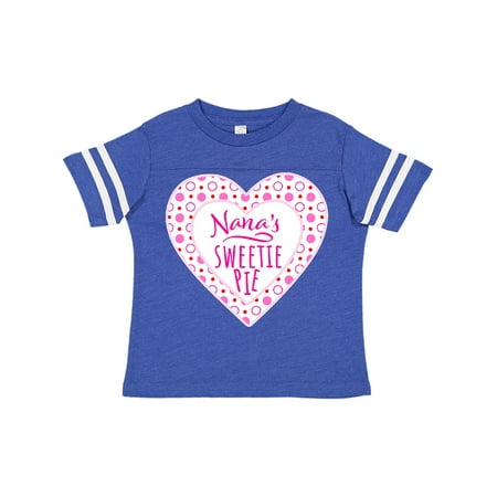 

Inktastic Nana s Sweetie Pie with Pink Hearts Gift Toddler Boy or Toddler Girl T-Shirt