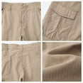 thumbnail image 4 of Domzest Tectical Pants for Men Stretch Ripstop Waterproof Cargo Pants with Pockets Hiking Big and Tall Work Pantalones Khaki 2XL, 4 of 8