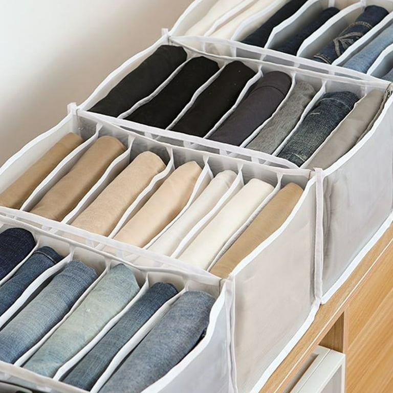Jeans Storage Box, Washable Mesh Cloth Drawer Organizer, Multifunctional  Closet Divider