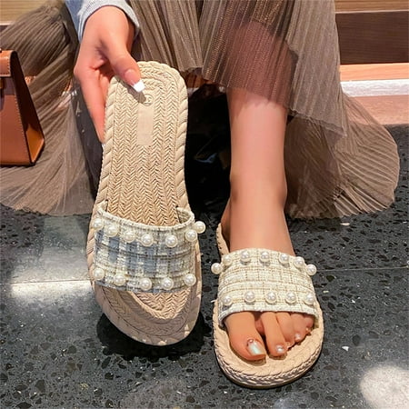 

Vedolay Women s Shoes Women s Open Toe Ankle Strap Glitter Low Wedge Sandals Yellow 6.5